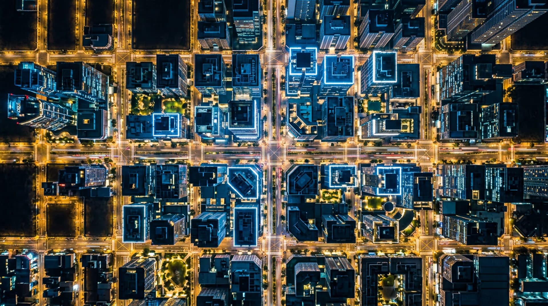 Aerial straight-down view of Bonifacio Global City, Manila — representing GDV Holdings' geographic reach and institutional scale